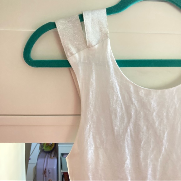 jacadi Paris Formal White Girls’ Cotton Linen Dress 👗🤍 - Picture 2 of 6